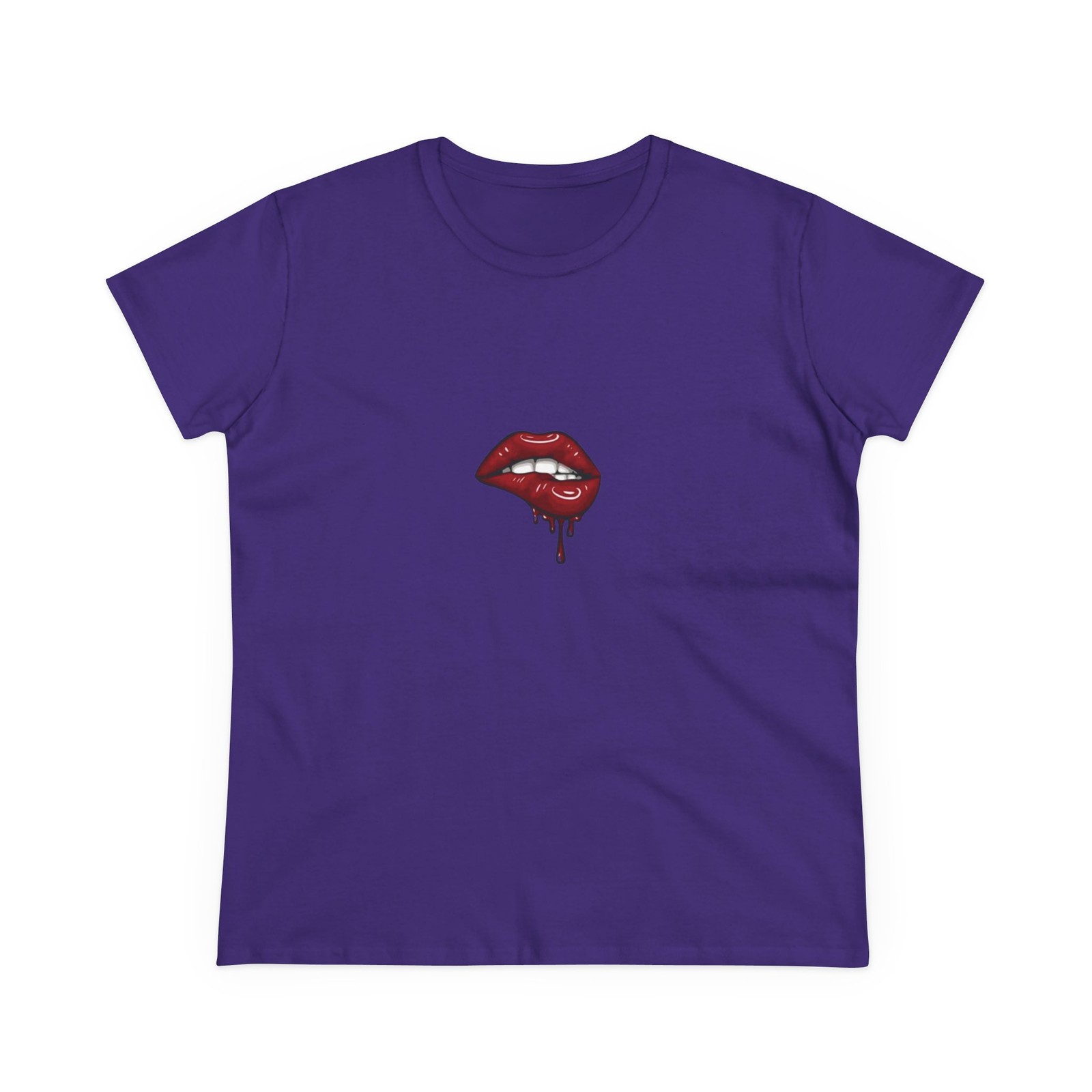 Red Dripping Lips Tee | Balaclava Middle Finger Graphic Tee