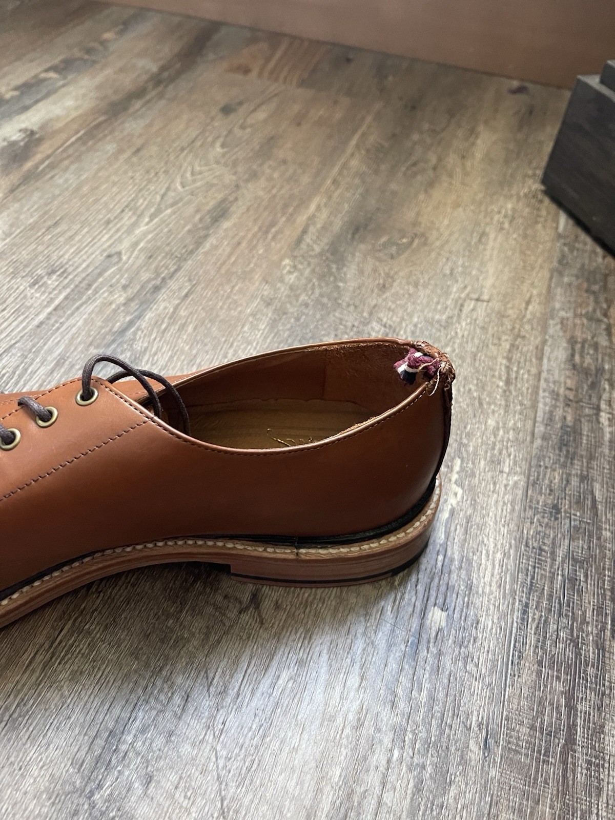 J. Crew Men’s Oar Stripe Italian Leather Derby Shoes Size 12