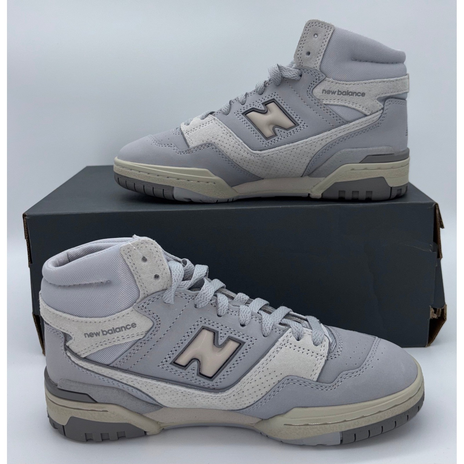 New Balance 650R Rain Cloud Sea Salt Grey High Top Sneakers BB650RGG Mens 6