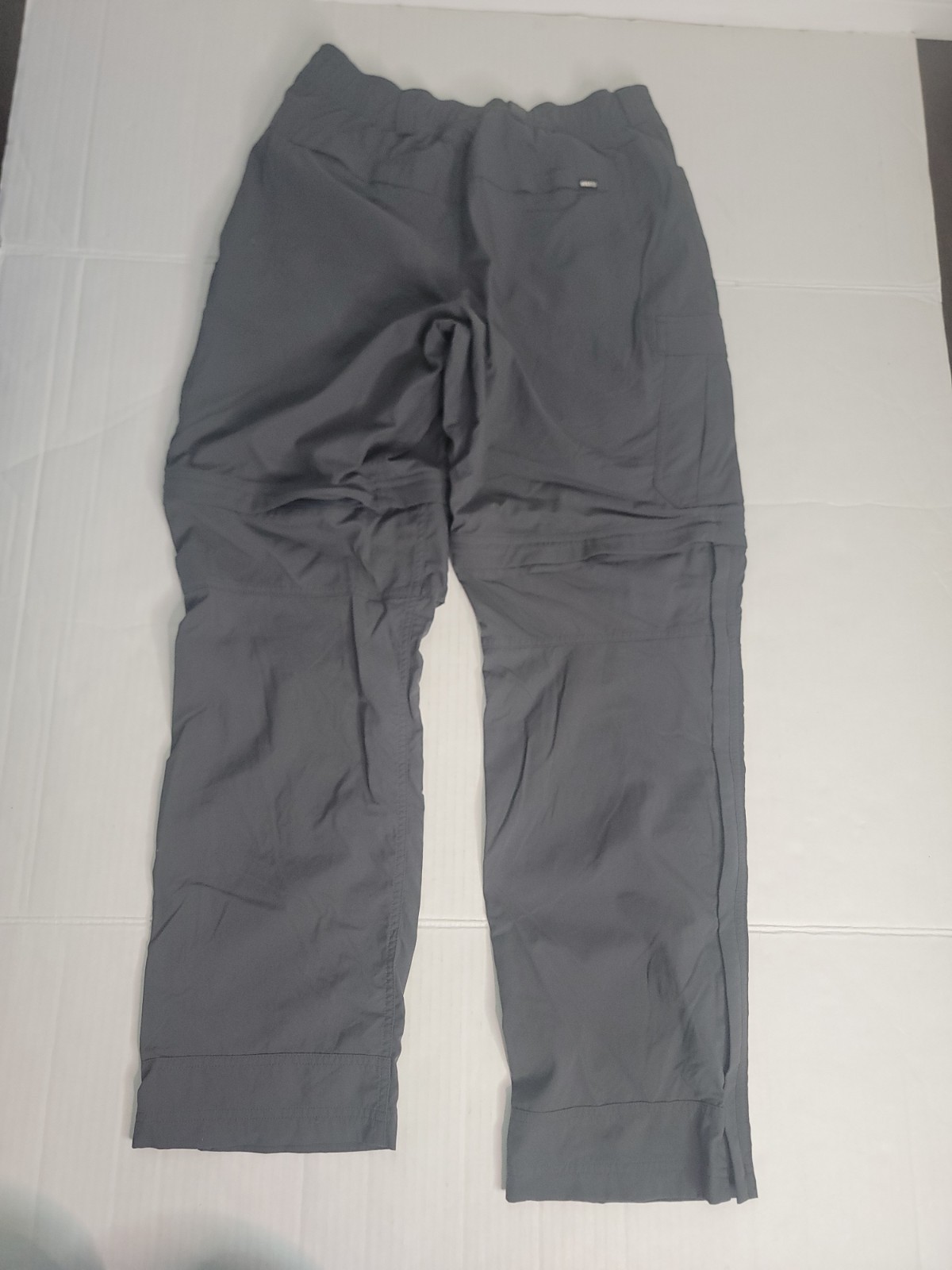 REI Co-Op Pants Mens SZ 30 X 32 Adjustable Length Cargo Gray Outdoor Hiking