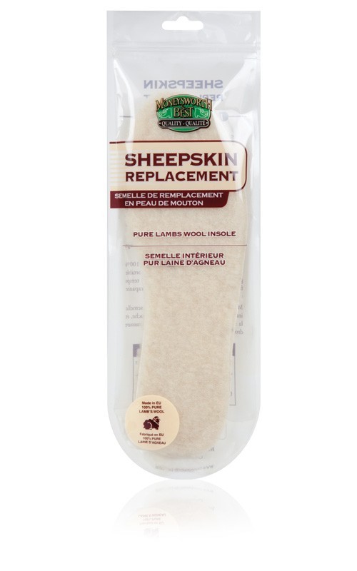 Moneysworth & Best Sheepskin Replacement Pure Lambs Wool Insole 1 pair Pick Your