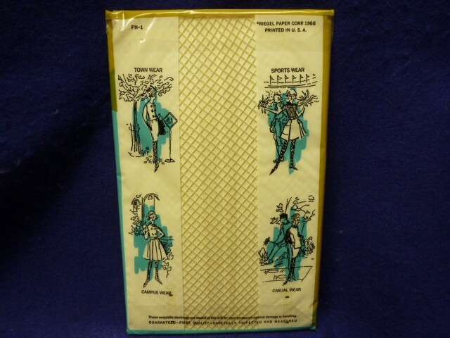 Vintage New in pack One Pair Bone Color Fishnet Stockings 100% Nylon Hosiery