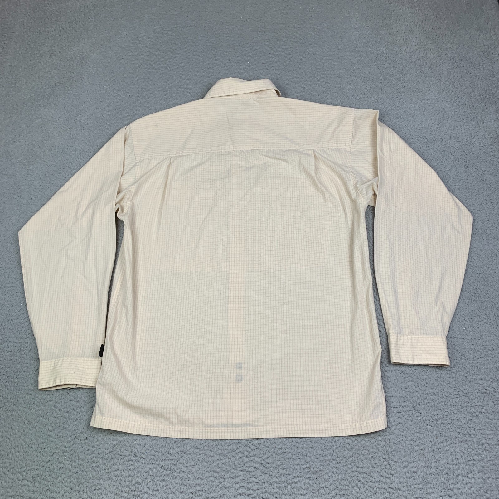 Patagonia Island Hopper Shirt Mens Small Yellow Beige Vented Fishing