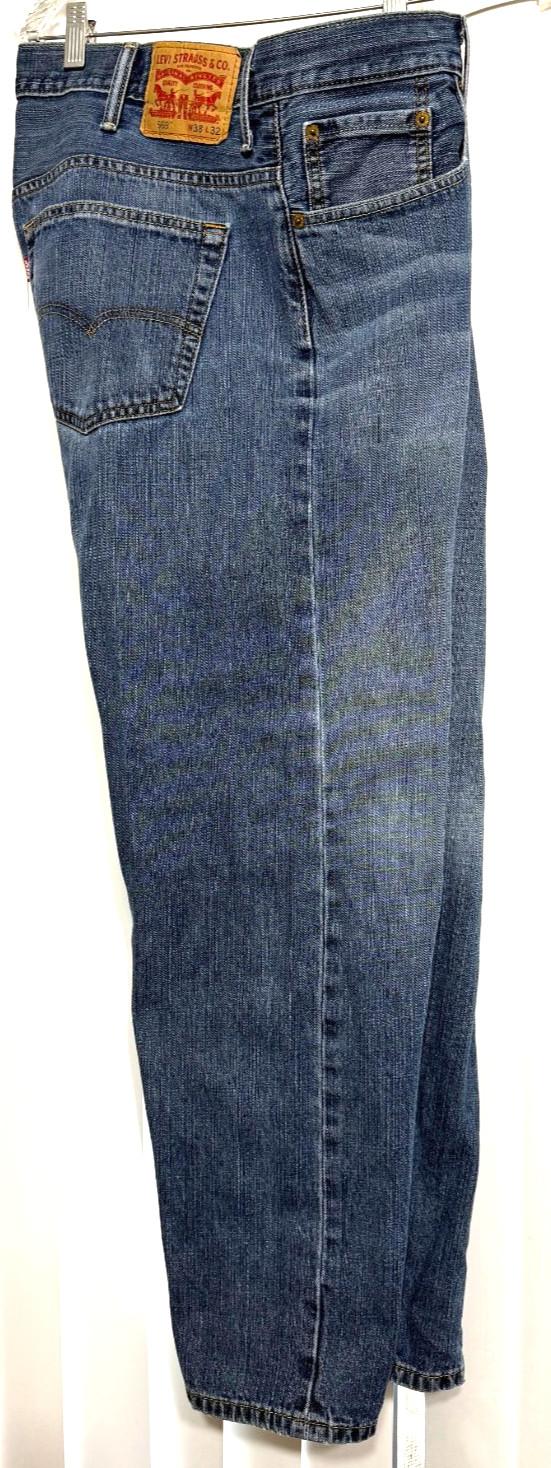 Levi’s 569 Jeans Men’s Size 38×32 Loose Fit Straight Leg Relaxed Blue Light Wash