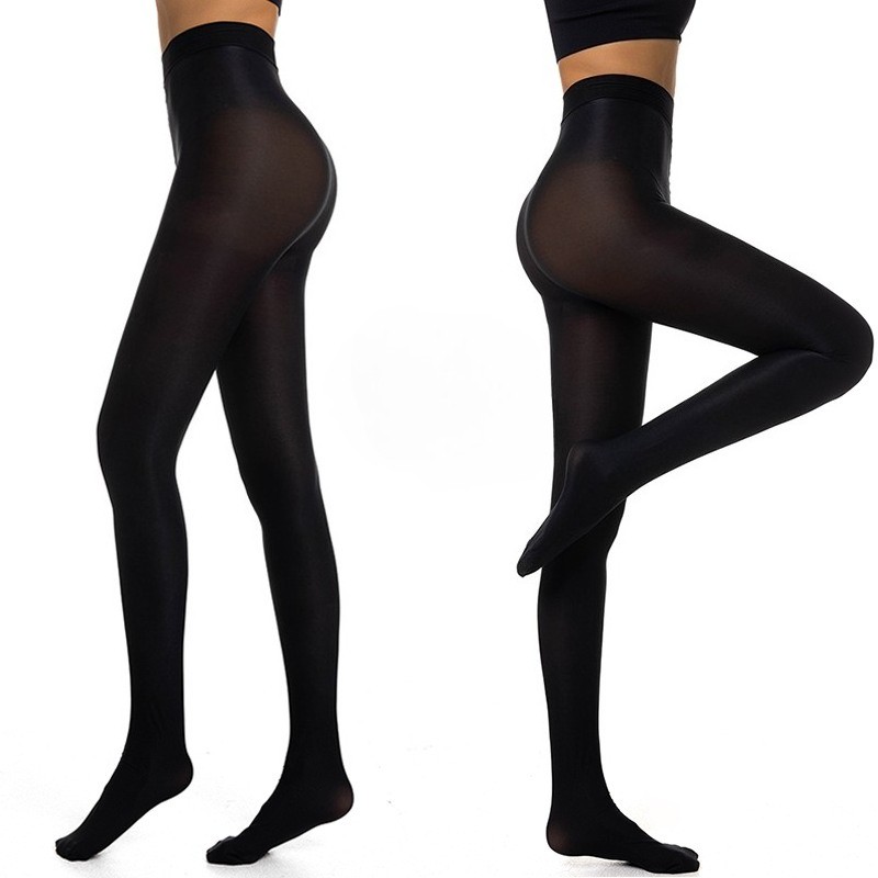 Up To 220lbs Oil Shiny Smooth Pantyhose 70D Shaping Tights Dance Yoga Stockings
