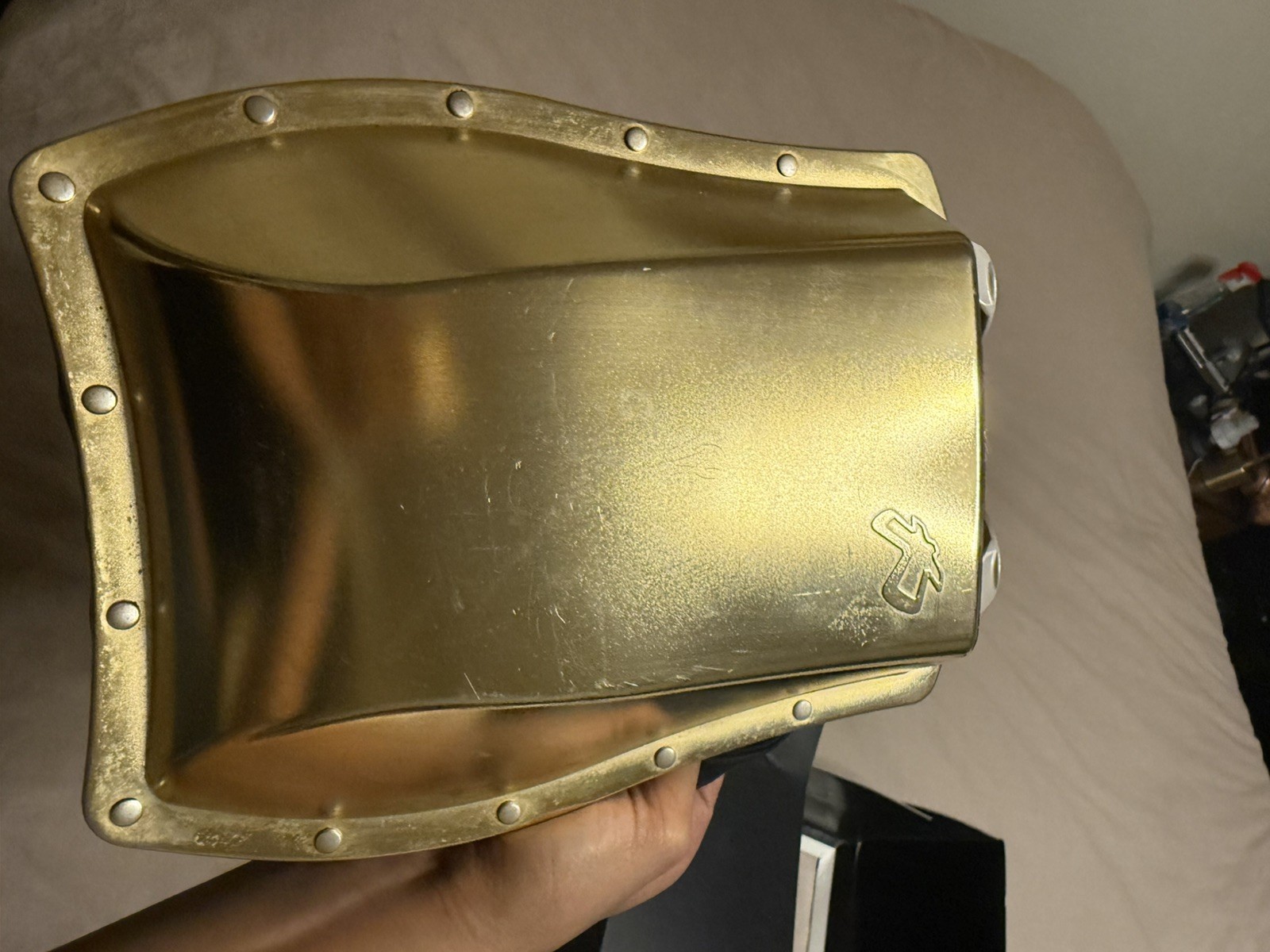 BOBLBE-E SWEDEN, HARD SHELL BACKPACK, gold LABEL, PAT. PEND’G, UNISEX