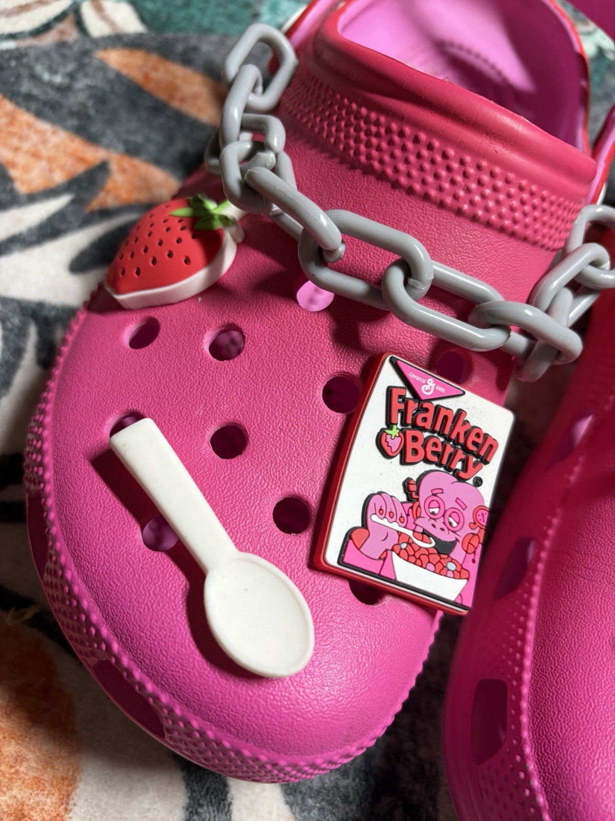 Franken Berry x Crocs Classic Clogs General Mills Cereal US M6/W8 Shoes