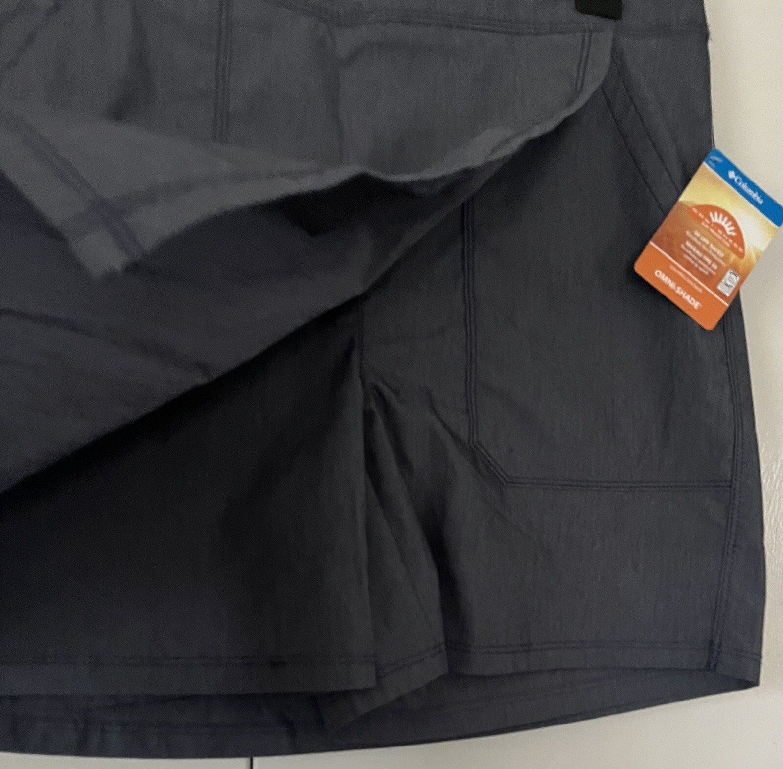 NEW Columbia Size 10. Gray. Longer Days Skort 50 UPF MSRP $60