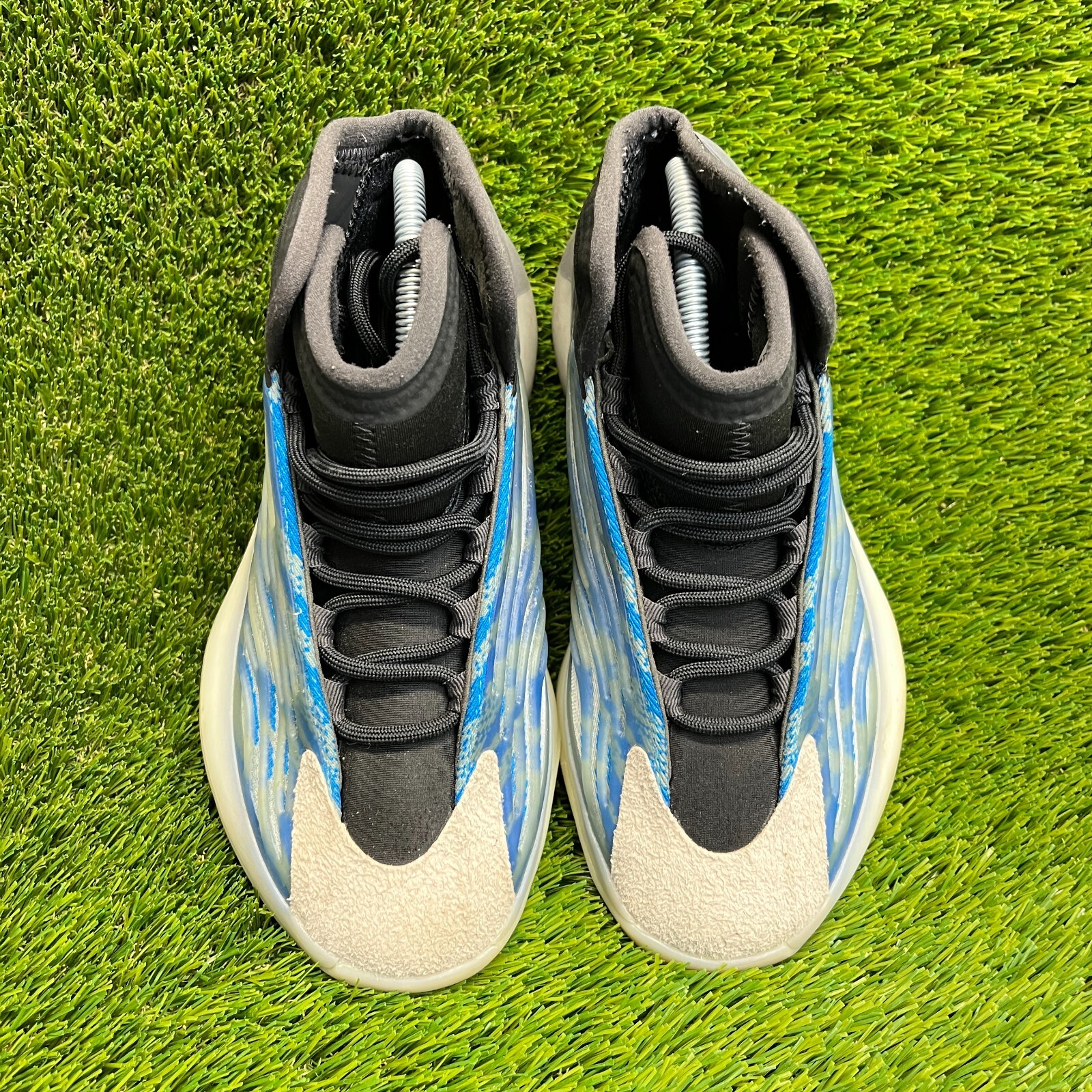 Adidas Yeezy Quantum Mens Size 7 Frozen Blue Black Basketball Shoes Sneakers