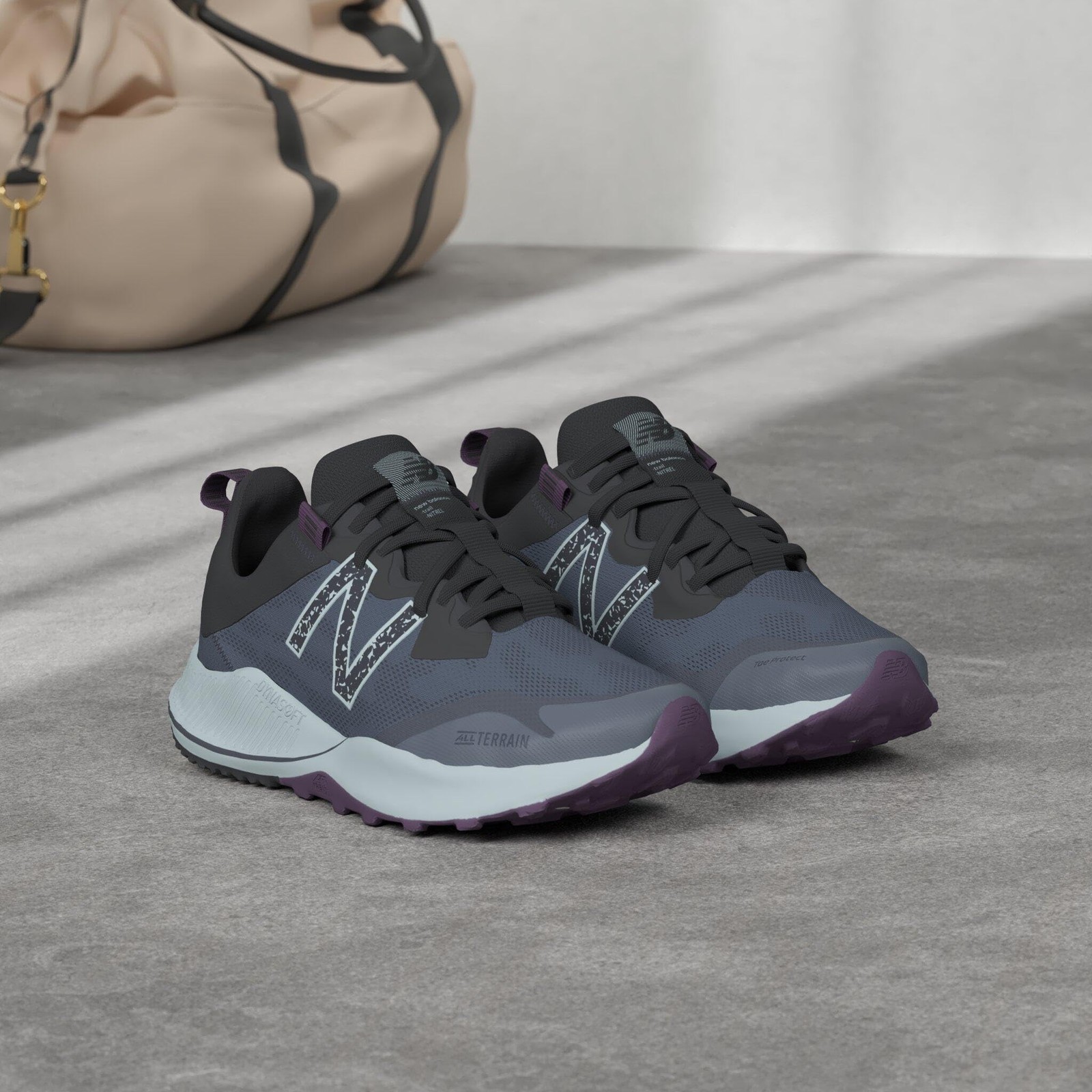 Sz 6 New Balance Nitrel Women’s Running 6 B(M) US Silver Grey-Celedon-Purple