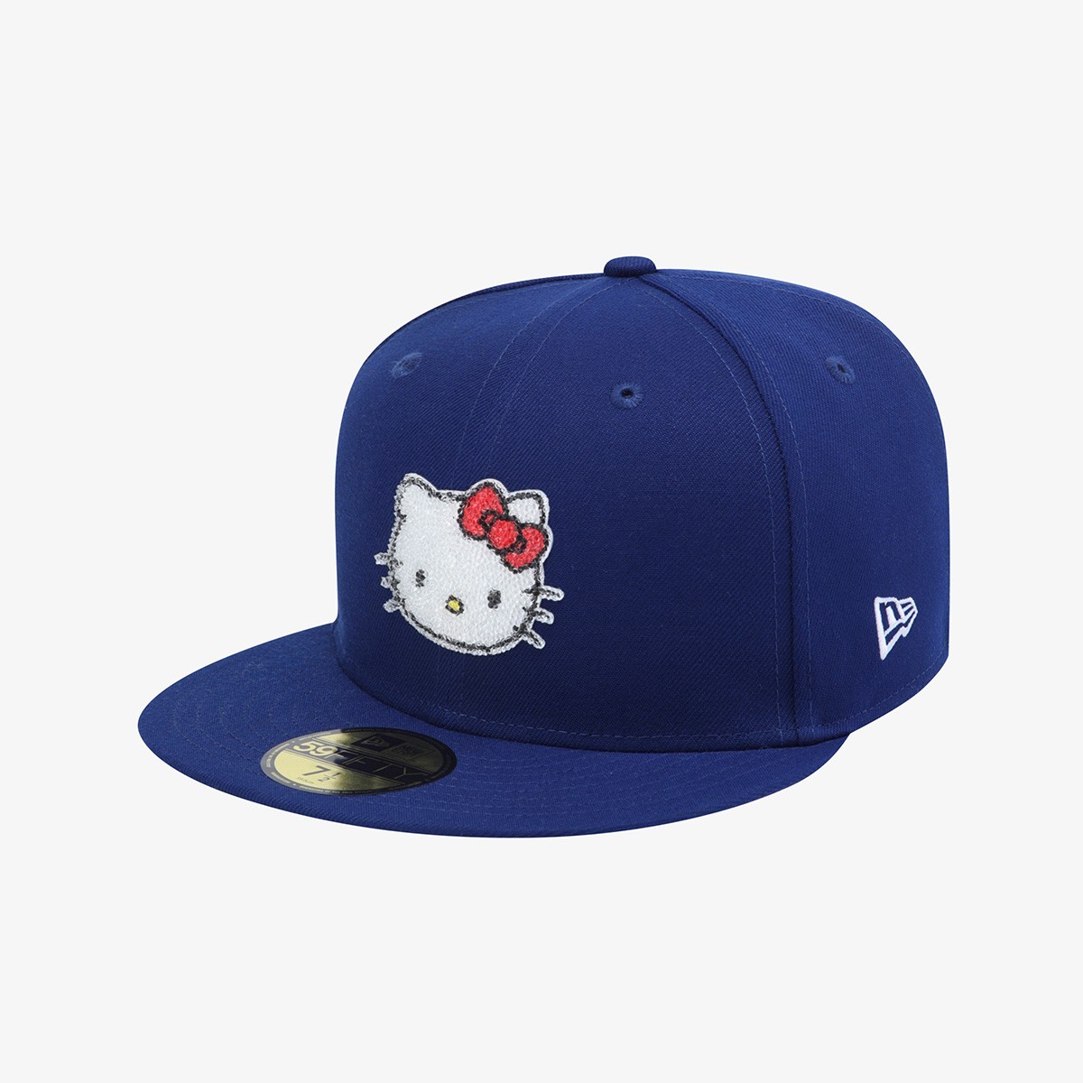 New EraxSanrio Hello Kitty Swarovski Crystal Fitted Cap Dark Royal Limited Rare