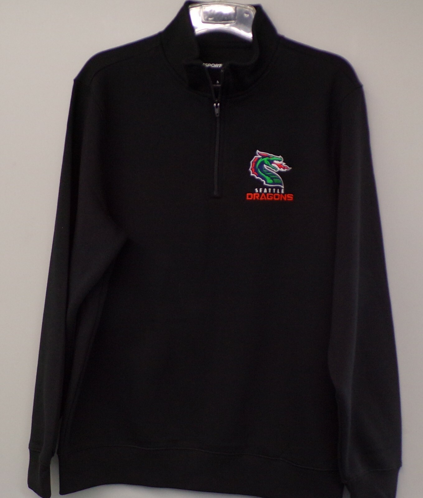 XFL Seattle Dragons Mens Heavyweight 1/4 Zip Fleece S-4XL, LT-4XLT Seahawks New