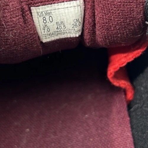 VANS HALF CAB SKATE BURGUNDY MEN’S SZ (8) 721454 NEW W/O BOX