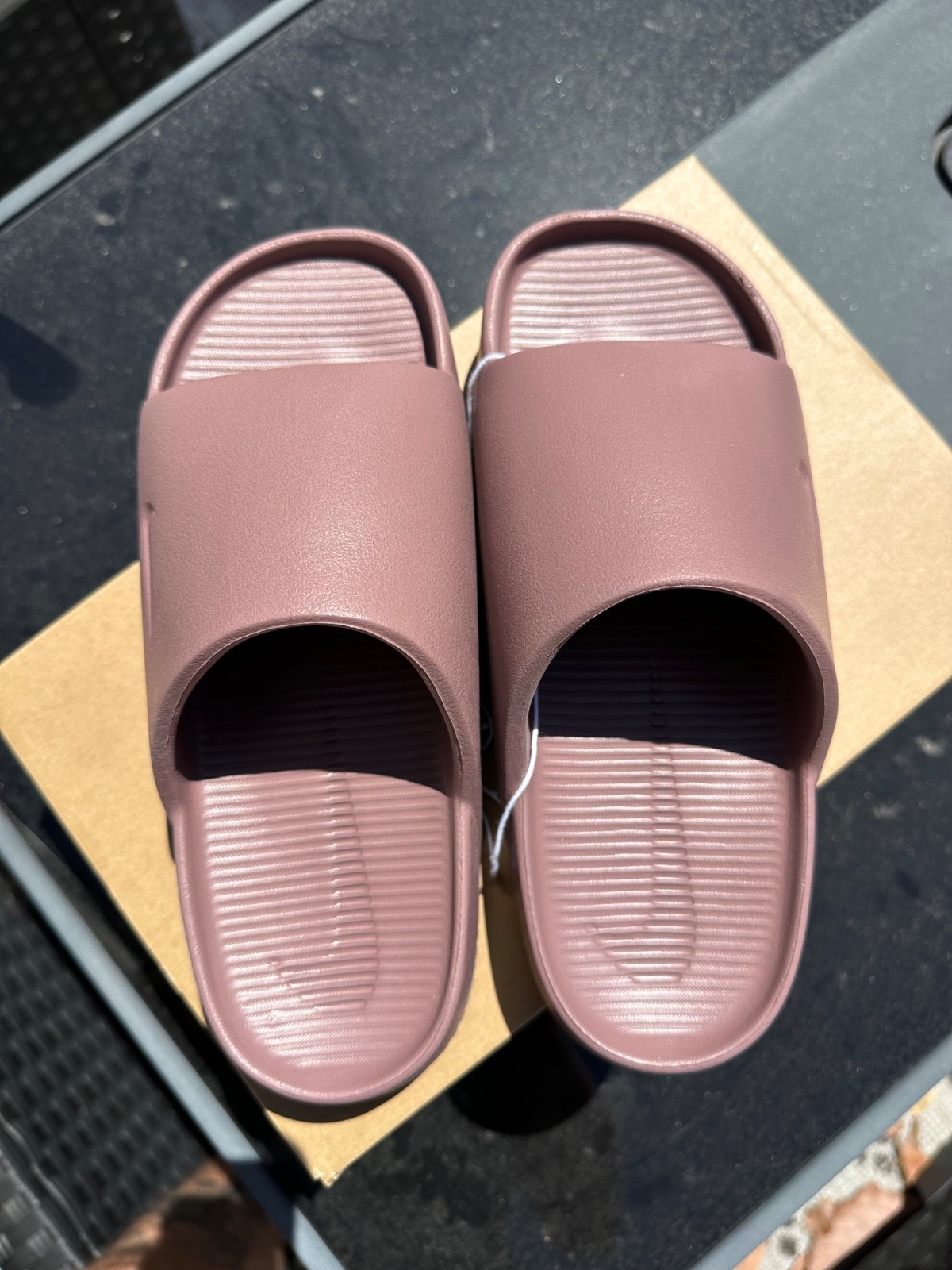 **Brand New** Nike Womens Calm Slide – size 6 – Smokey Mauve