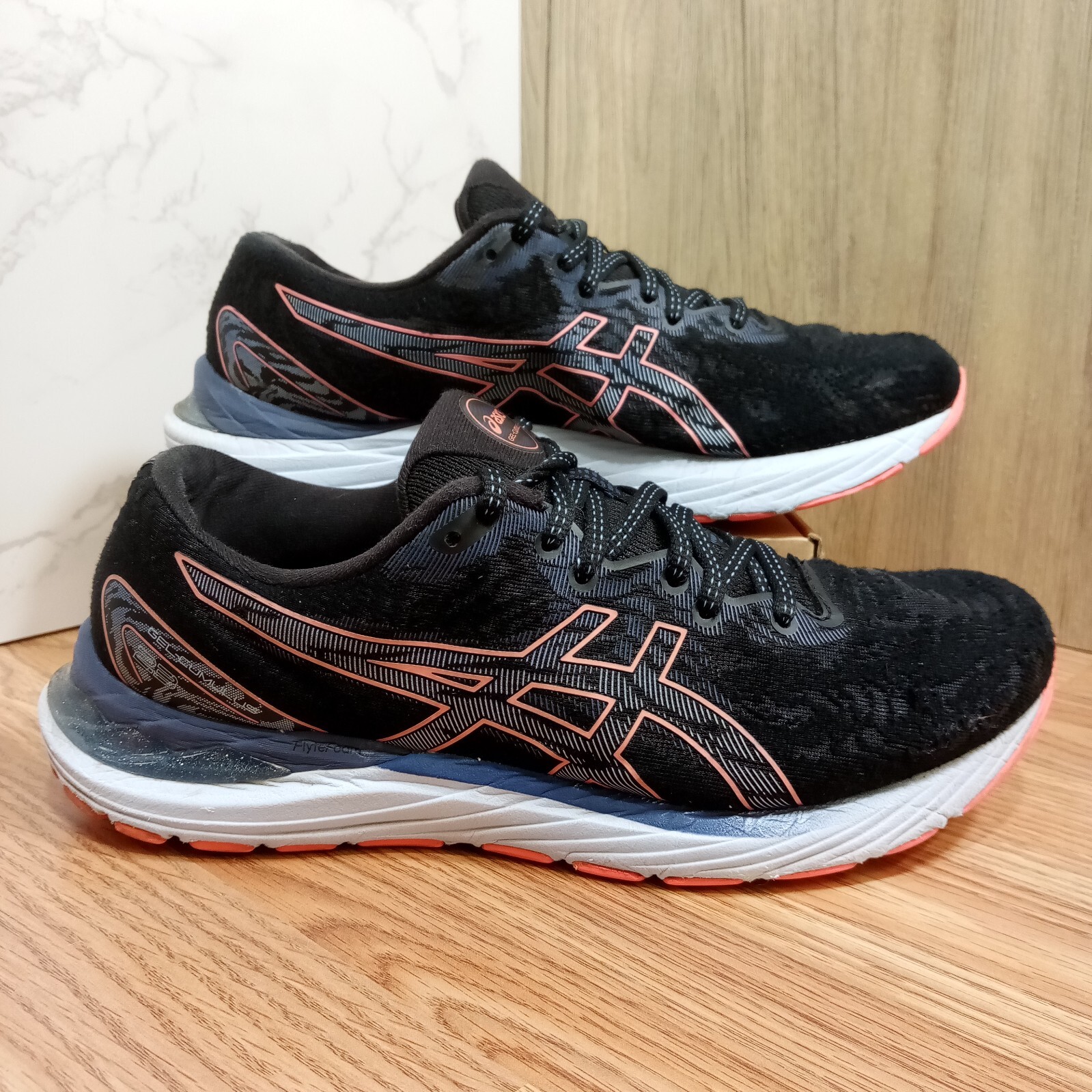 ASICS Womens Sz 8 EU 39.5 Gel-Cumulus 23 Black 1012A888