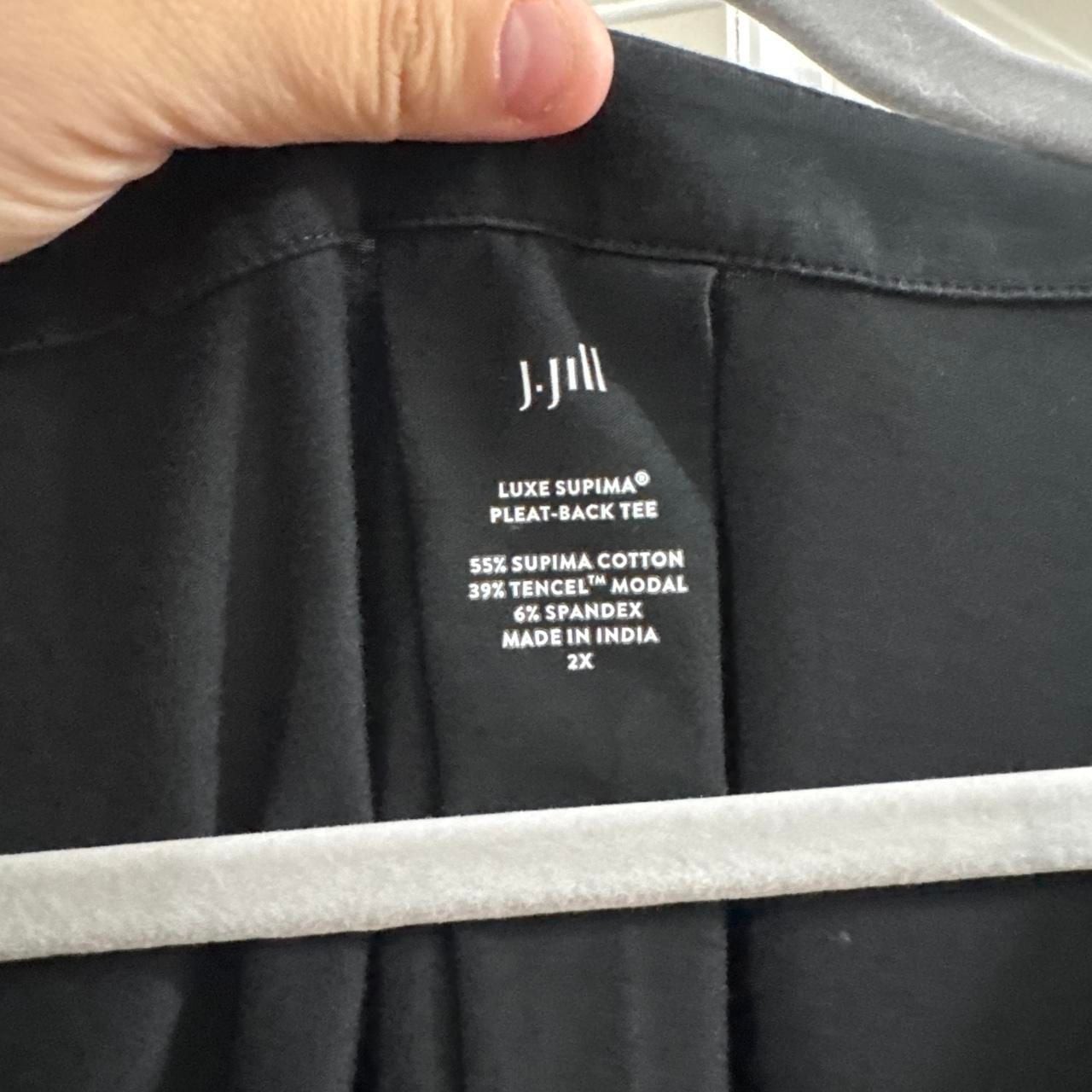J. Jill Luxe Supima Pleat-Back Tee