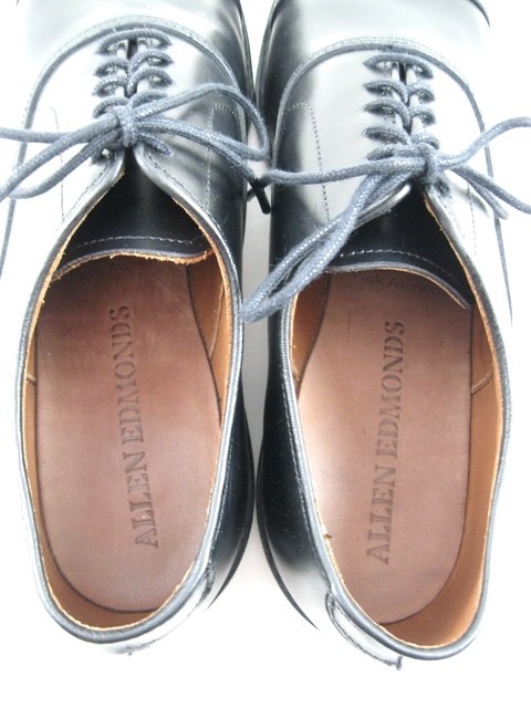Allen Edmonds “PARK AVENUE” Leather Cap-Toe Oxfords 9 D Black WORN ONCE (791N)
