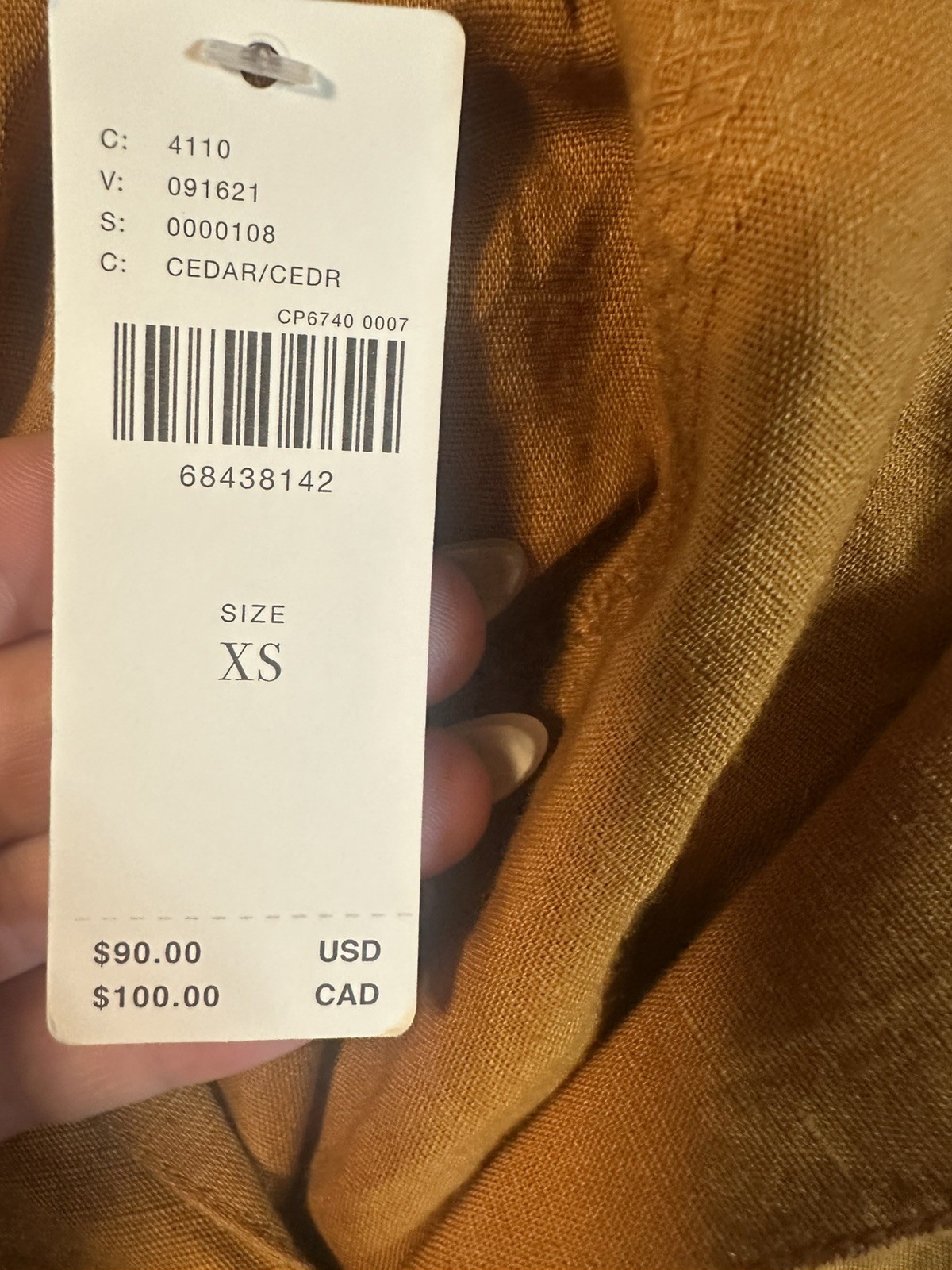 Anthropologie Women’s Cropped Utility Pullover Size XS
