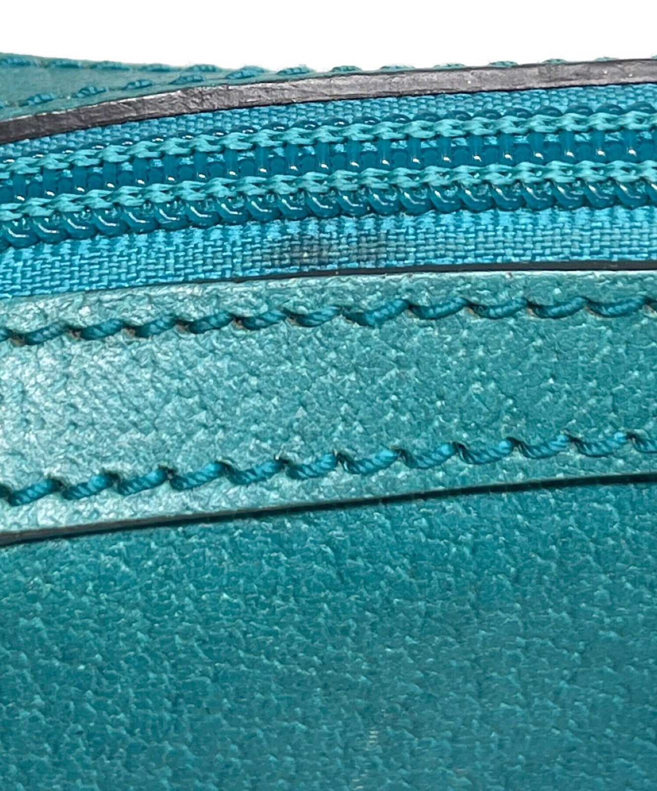 Gucci Turquoise Blue Leather Handbag Gold Hardware 264210 Women 12.6in x 7.5in