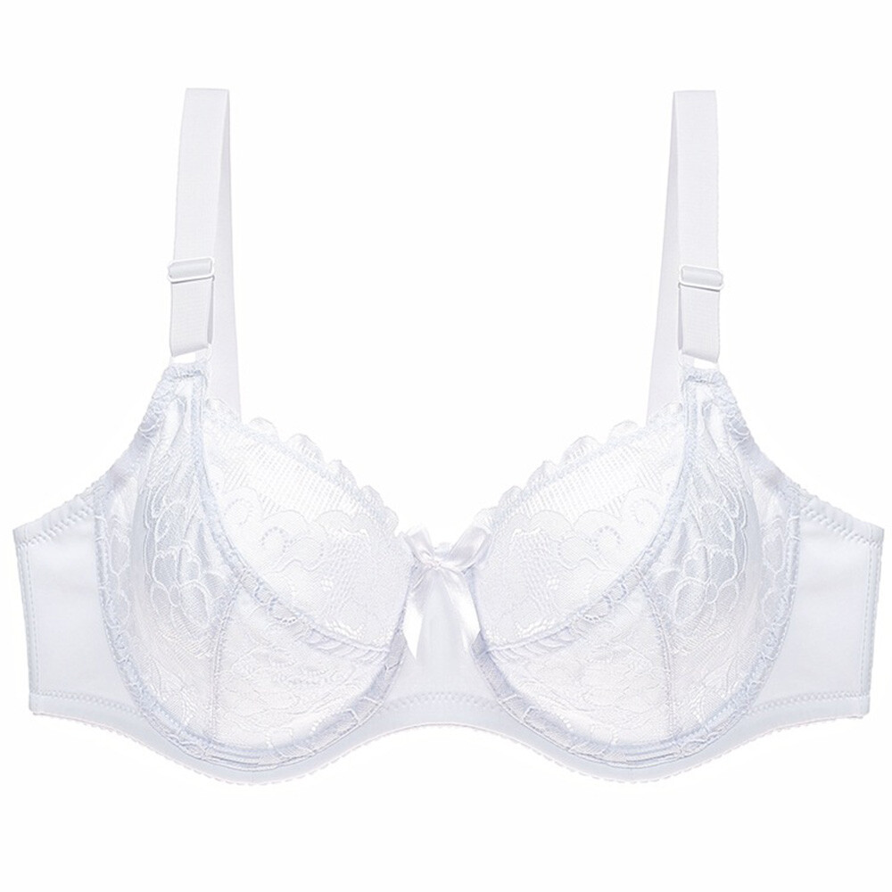 Plus Size Women Bras Wired Lift up Lace Unpadded Sexy Lingerie Plunge Bralette