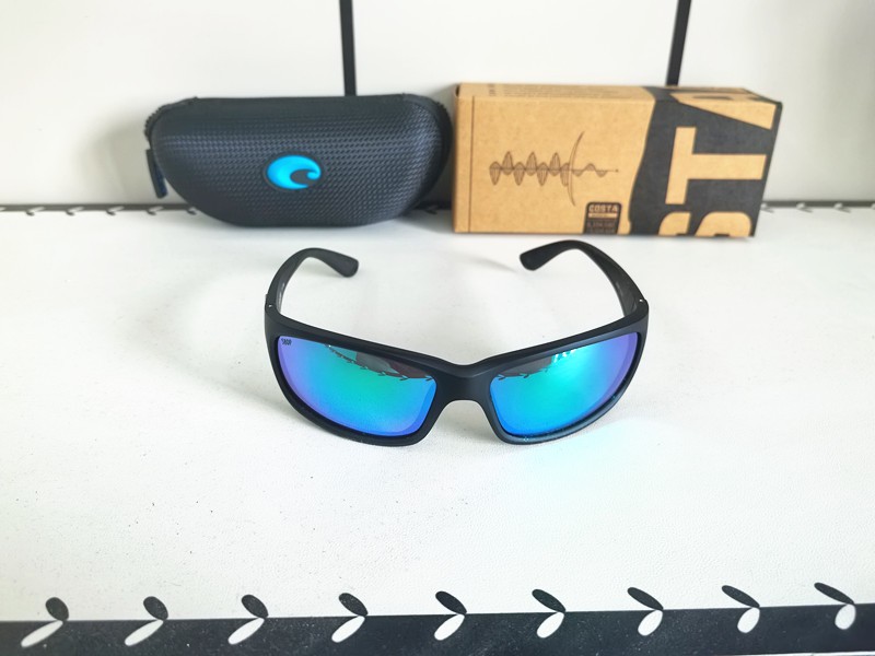 Costa Del Mar JOSE Matte Black Frame/Green 580P Polarized Lenses