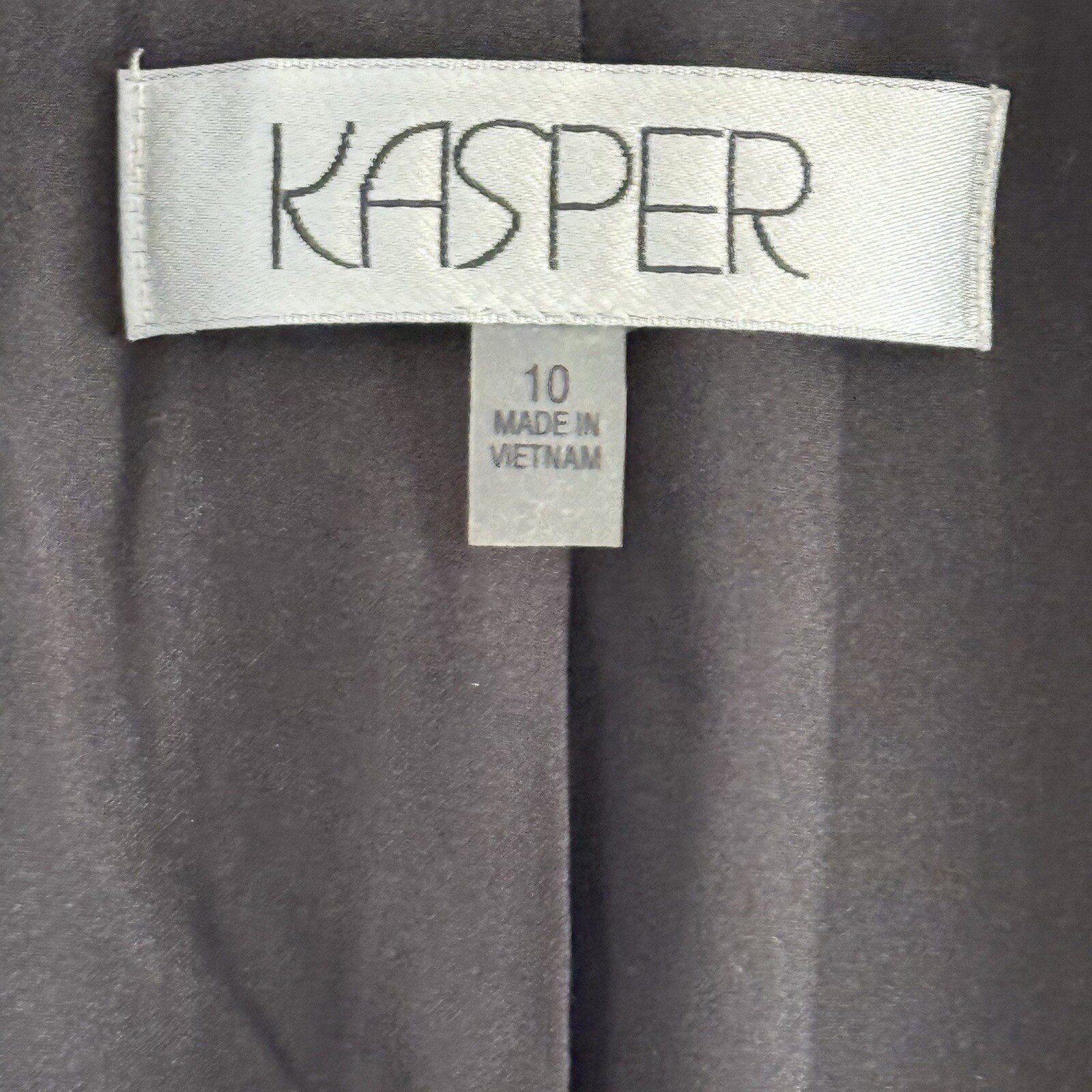Kasper Skirt Suit Size 10 Black White Two Piece Jacket/Skirt Women Suit