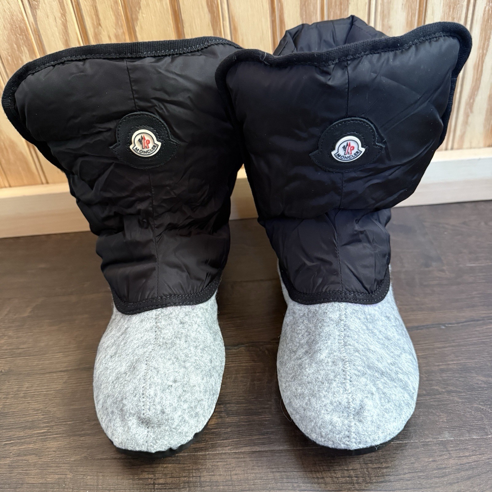 Moncler Inaya Scarpa Rain Rubber Hiking Lace Up Removable Insole Size EU39 W8
