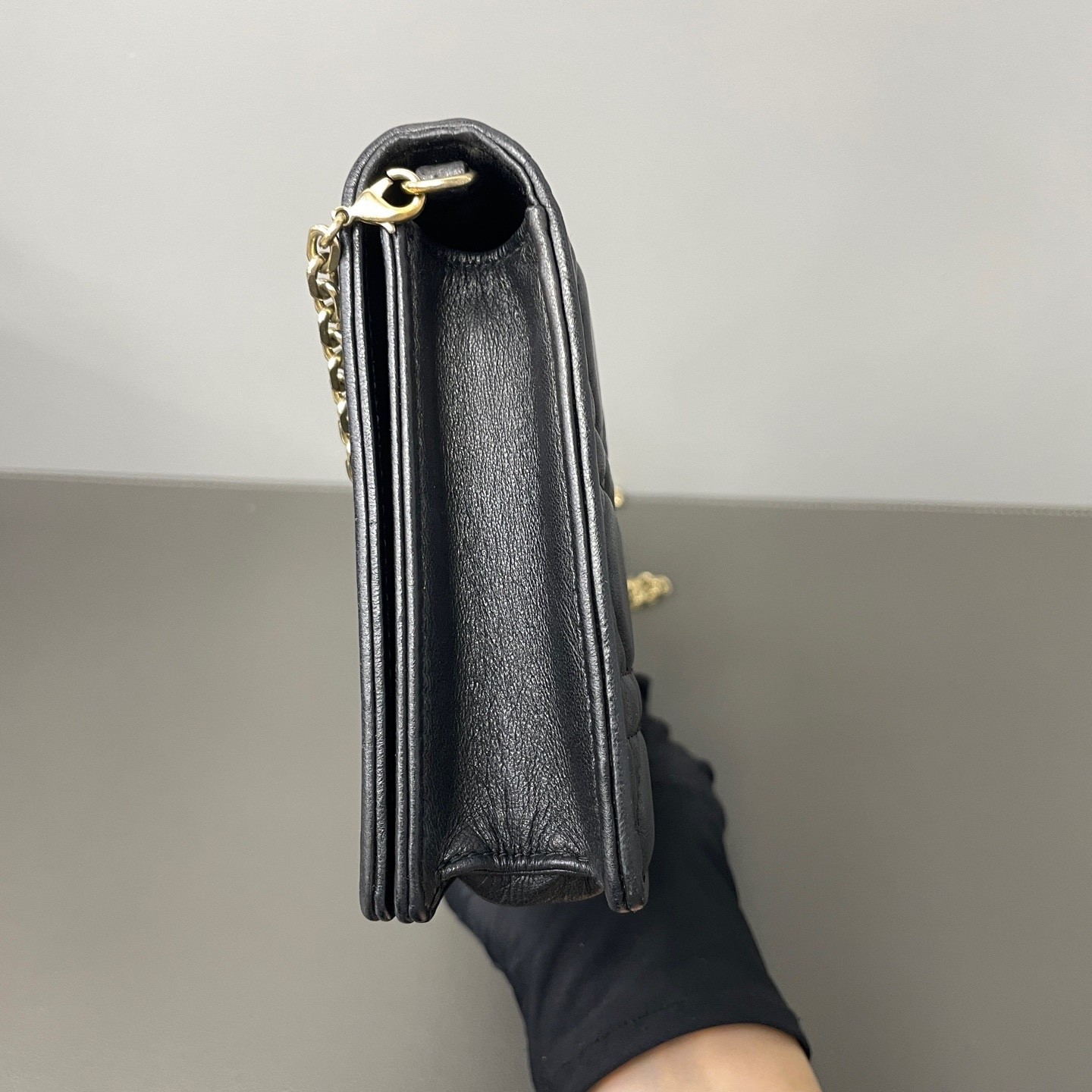 Dior Pre-Owned Authentic Chain Bag Black 21.5*12.5*3 Free Tracked Shipping
