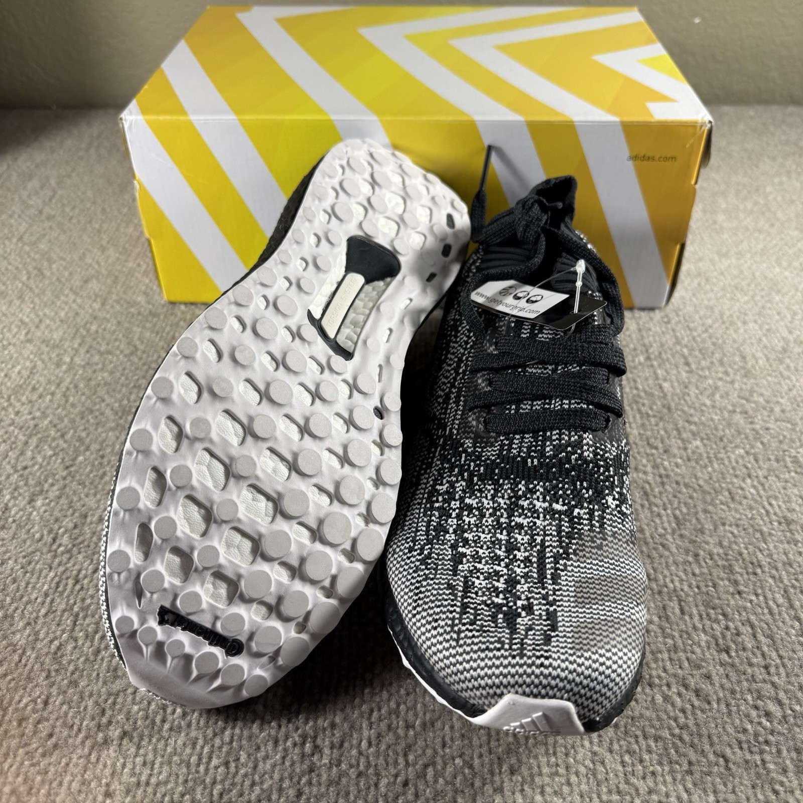 Adidas UltraBoost Uncaged “Oreo” Black/Grey/White/Sneakers Mens 10.5 Black White