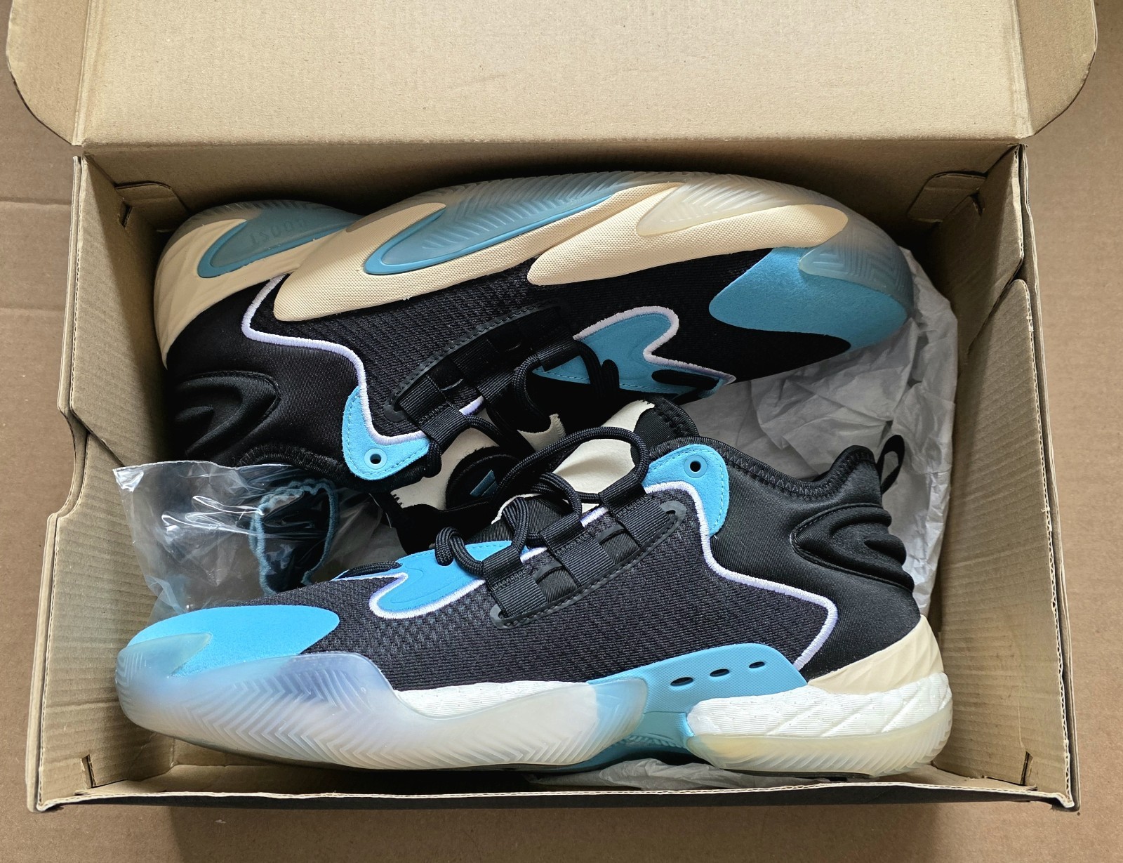 Adidas BYW Select Black Preloved Blue Basketball Shoe Size 10.5 Men IG4949