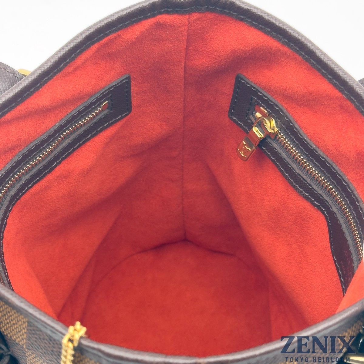 USA-Made Louis Vuitton Marais Damier Ebene Canvas Leather Handbag N42240 2003 LV