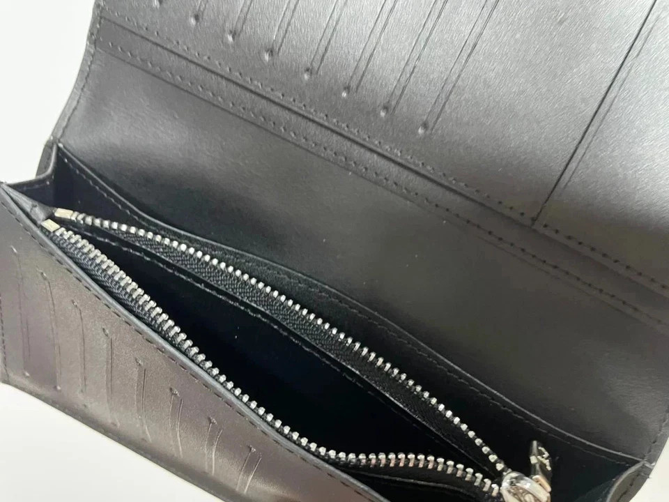 Louis Vuitton Damier Infini Porte feiulle Brazza Long Wallet Black