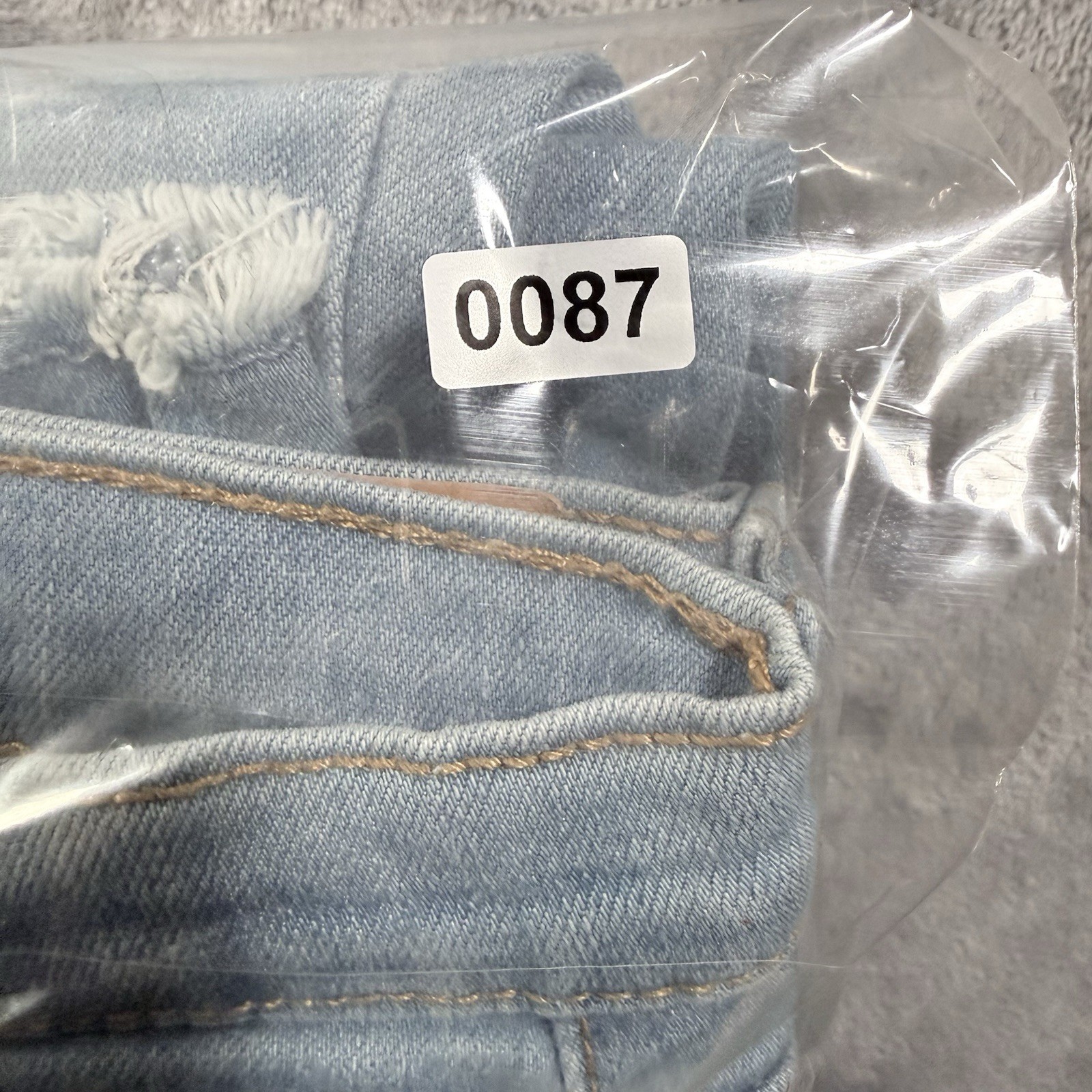 evis 720 Girls 16 Reg High Rise Super Skinny Jeans Distressed Ripped Frayed Hem