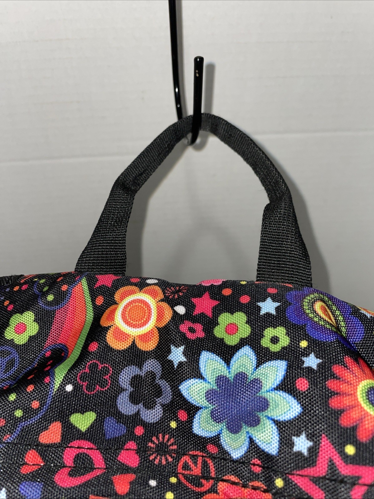 High Sierra Fat Boy Backpack Flower Power Peace 19.5x13x7 Back to School Hippie