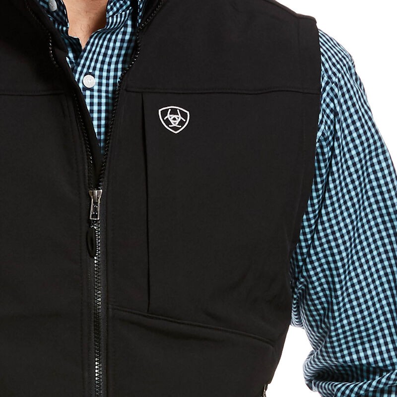 Logo 2.0 Softshell Vest in Black