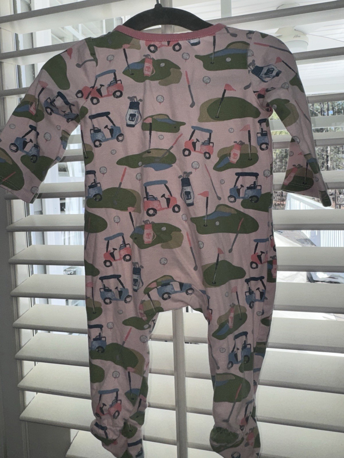 Mud Pie Girls Golf Footed Sleeper Pink Green Any Season