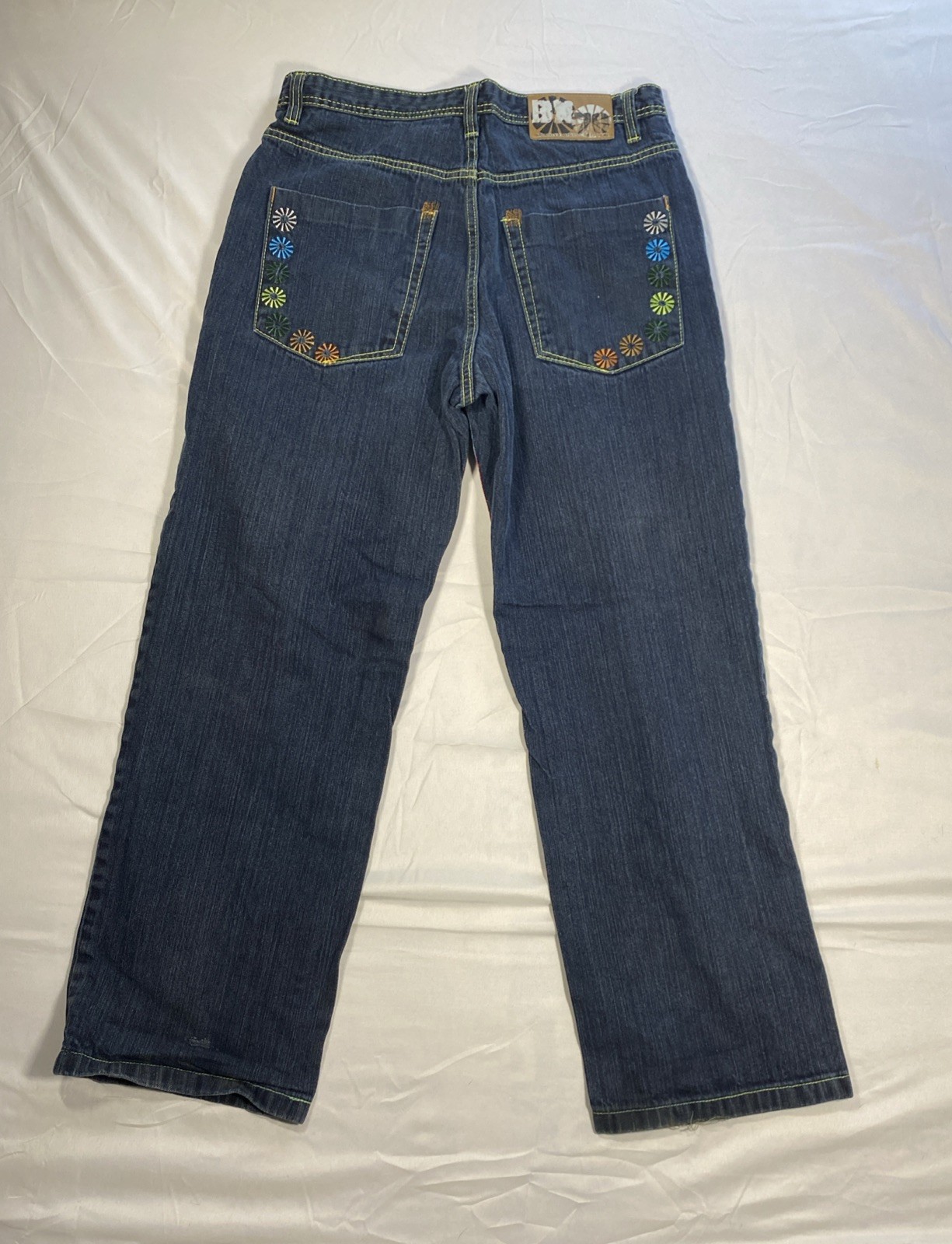 Brooklyn Xpress Y2K Denim Jeans 34 Streetwear Baggy 90s Grunge Hip Hop H
