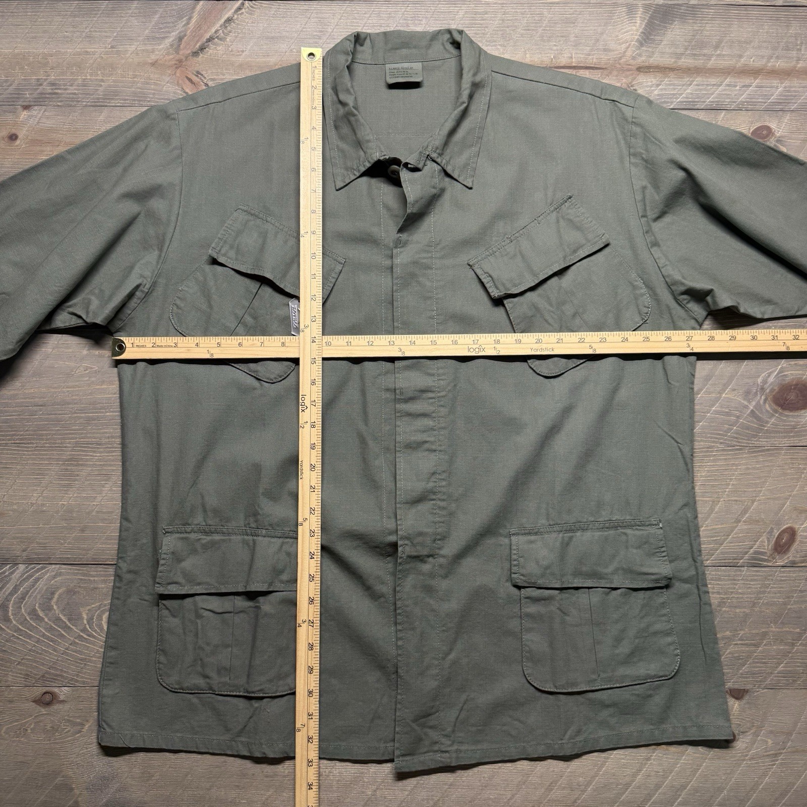 NWT Rothco Vietnam Fatigue Ripstop BDU Shirt Mens XL Olive Drab Slant Pockets