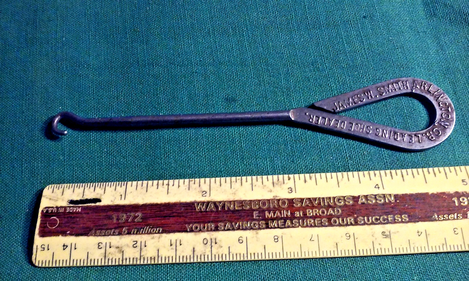 James W. Smith Arlington Oregon Leading Shoe Dealer Boot Button Hook Advertising