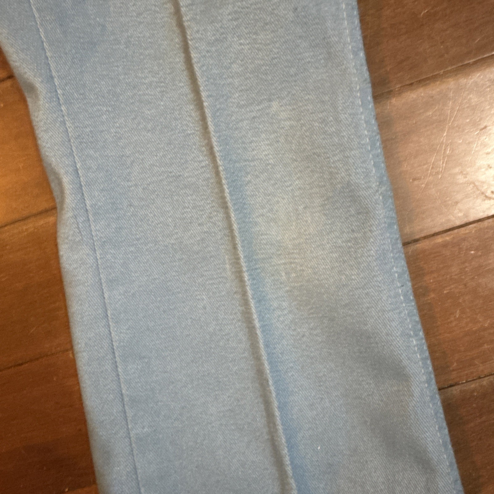 VTG 70’s GIRLS “ SUPER DENIM” BLUE COLORED JEANS JCPENNEYS SZ 12 Reg