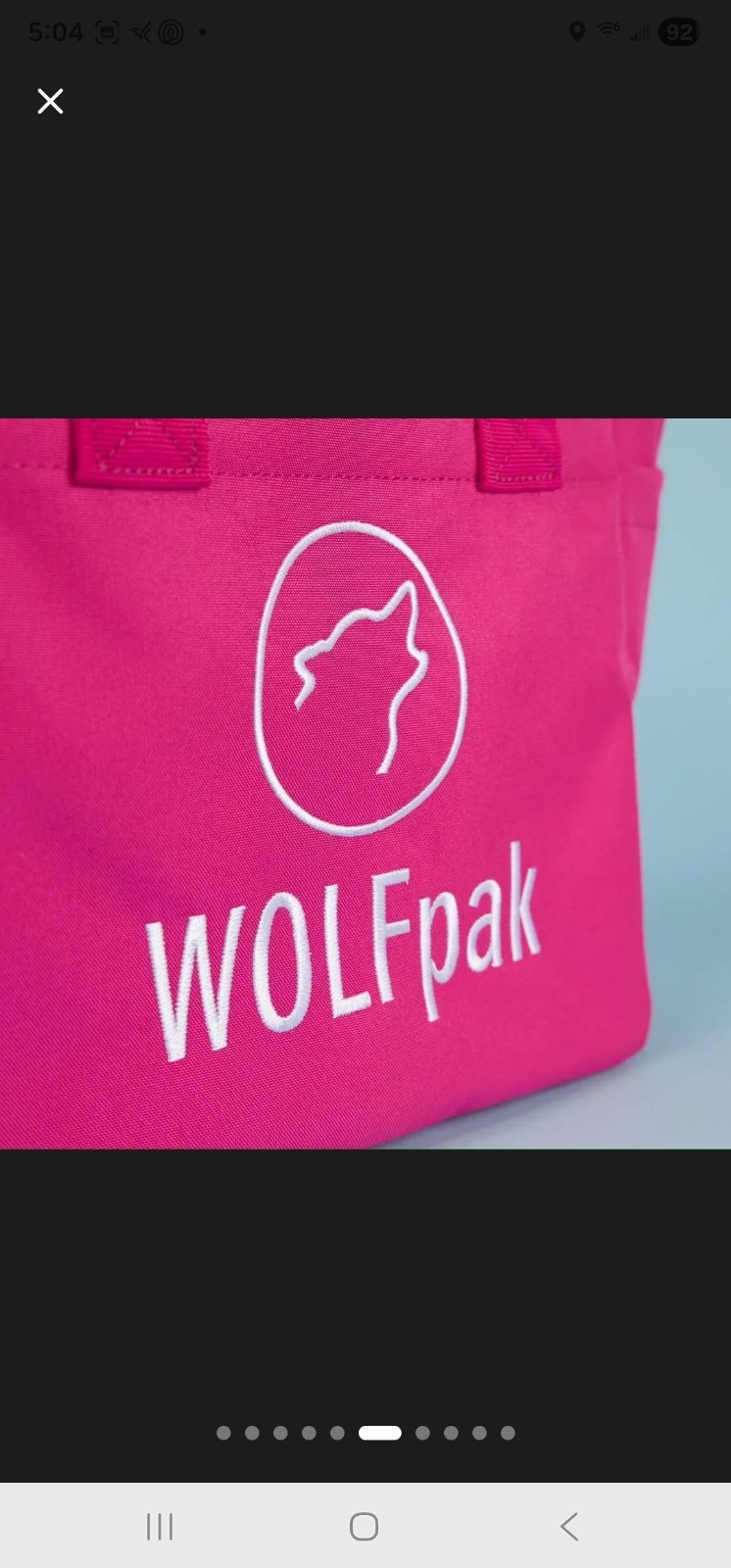 Wolfpak Mini Tote Bag Goddess Pink