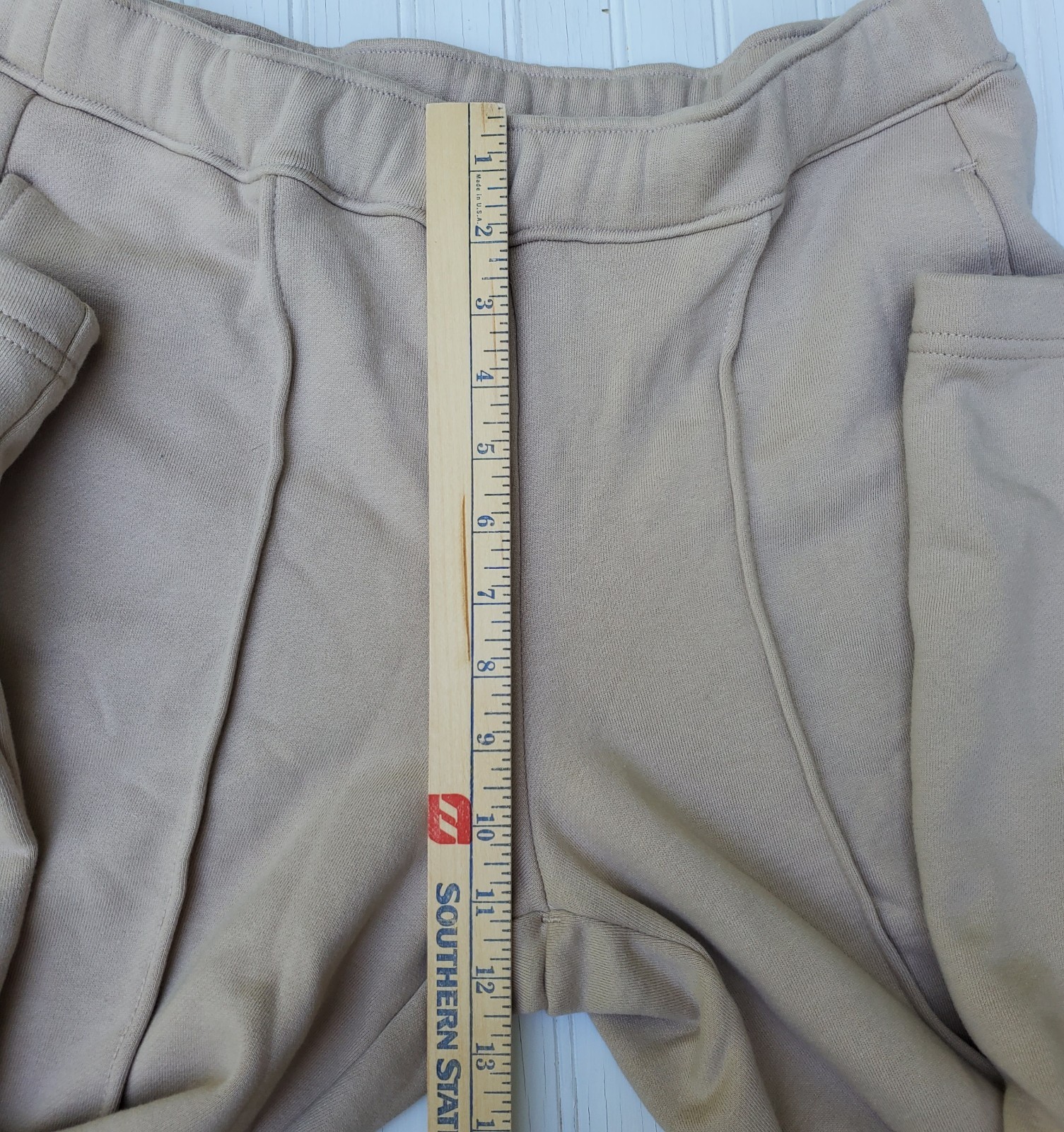 American Giant Premium Midweight Sweatpants Womens Medium Beige USA New NWOT