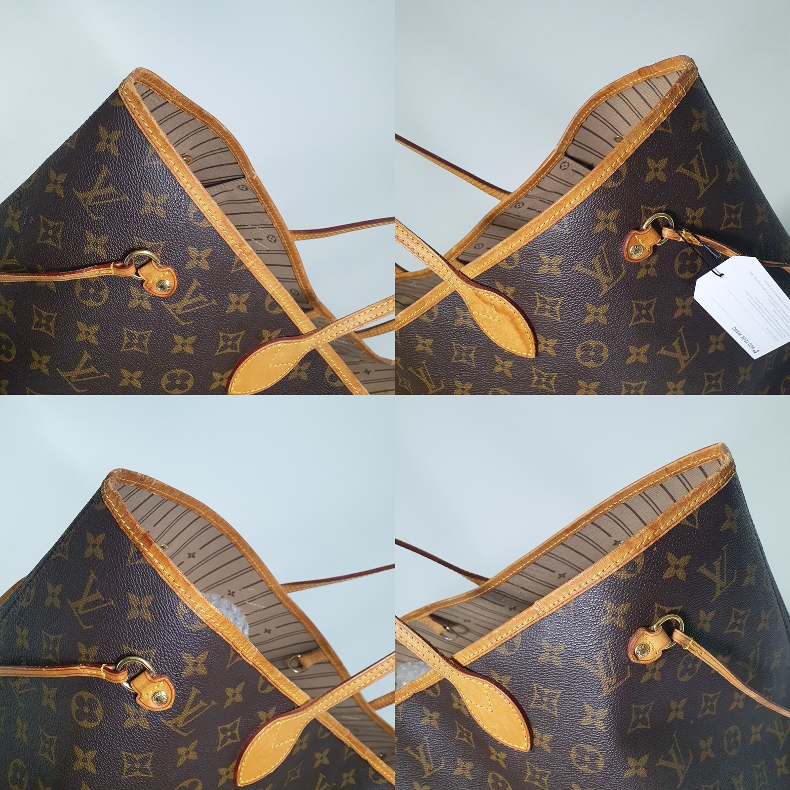 TARIFF FREE Authentic Louis Vuitton Neverfull GM Monogram M40157 Dust bag LF677