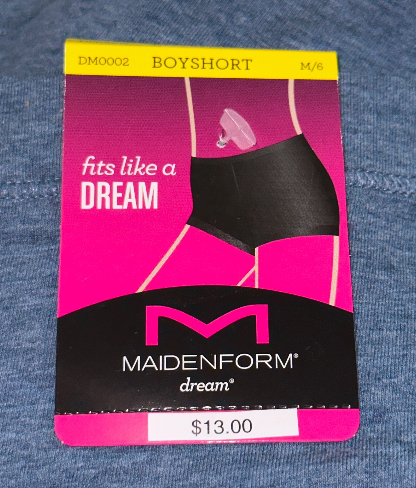 MAIDENFORM Dream Tailored Cotton Denim Blue Boyshort Panty Womens S M L XL 2XL