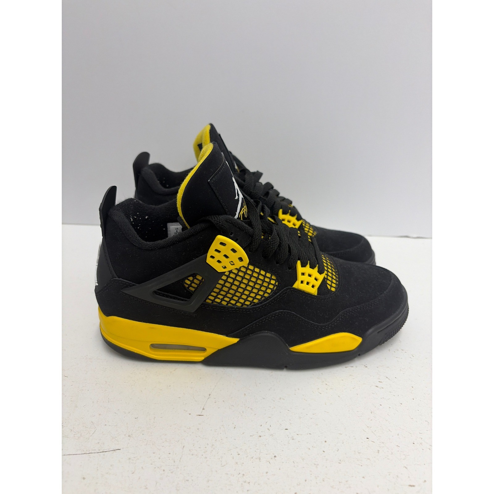 Jordan 4 Retro Thunder Black Tour Yellow Mens Basketball Shoes DH6927-017 US 8