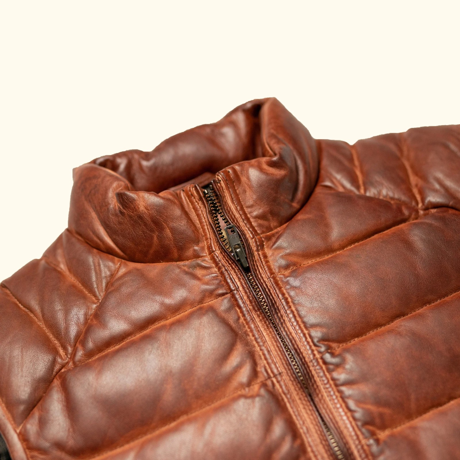 Brown Color Custom Made Padded Leather Ver for Men – All sizes Available