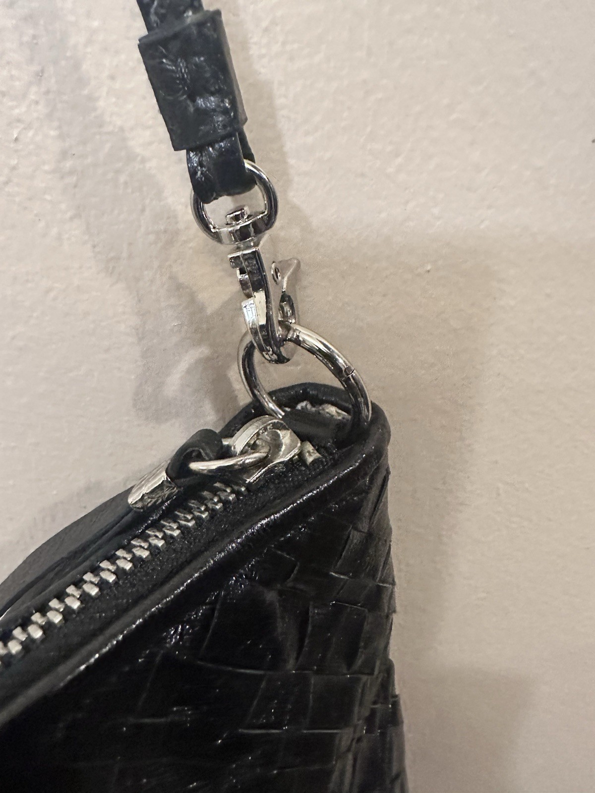 Elliott Lucca Leather Crossbody Shoulder Bag Black