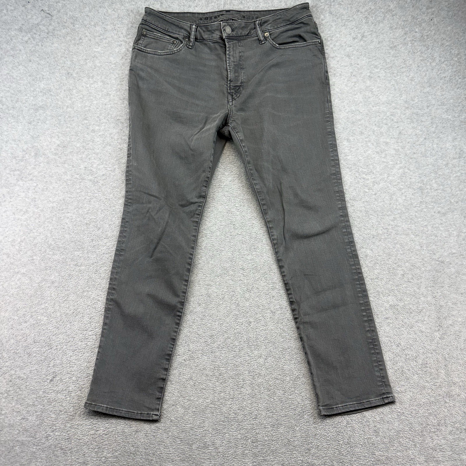American Eagle Next Level Flex Slim Fit Jeans Mens 34×30 Gray Denim Stretch