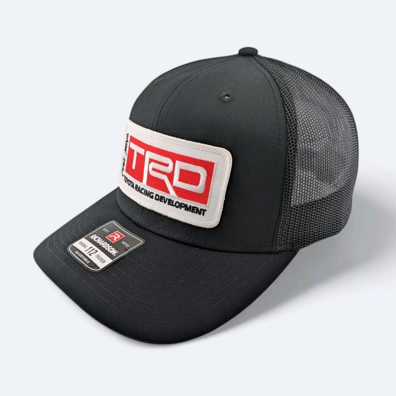 TRD Toyota Racing Development Richardson 112 Trucker Snapback Black.