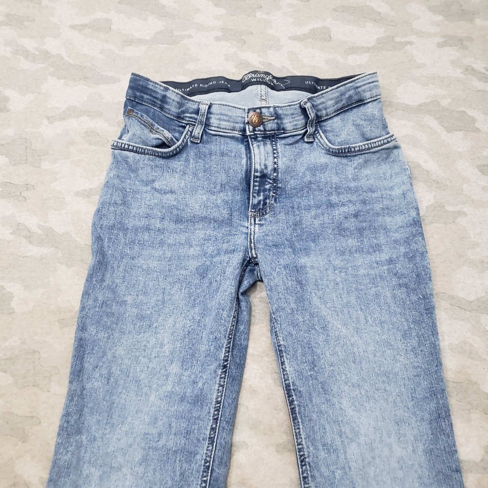 Wrangler Willow Jeans Womens 29×32 Blue Bootcut Western Pockets Denim Light Wash